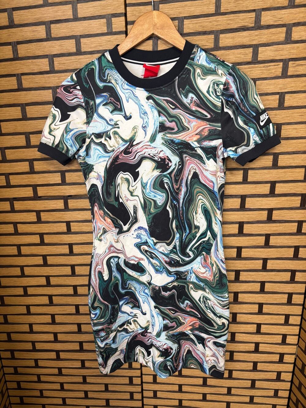 Nike Marble Pattern Scuba Knit Dress Size Small